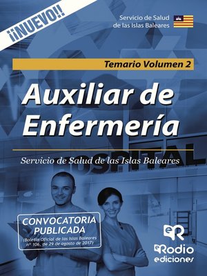 cover image of Auxiliar de Enfermería. Servicio de Salud de las Islas Baleares. Temario. Volumen 2